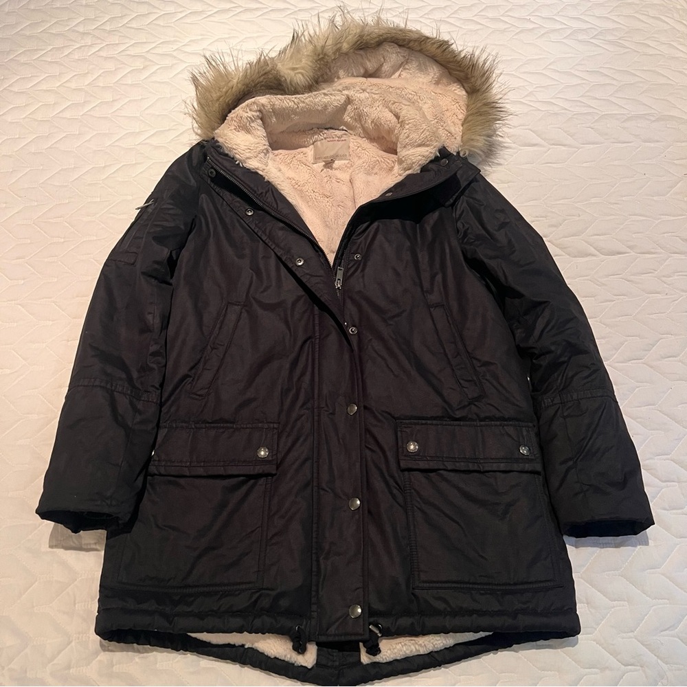 BANANA REPUBLIC Heritage Parka Faux Fur - Size Small